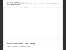 Tablet Screenshot of clevelandchildpsychiatrist.com